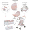 Olivia's Little World Baby Doll 3pc Nursery Set, Pink & Gray - Doll Accessories - 3