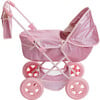 Olivia's Little World Baby Doll Bassinet Pram, Hot Pink - Doll Accessories - 7