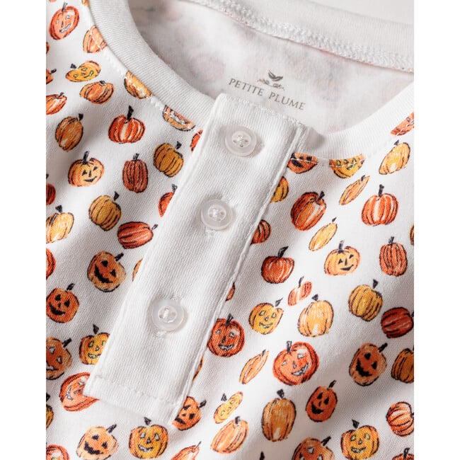 Snug Fit Pajama Set, Pumpkin Patch - Pajamas - 9