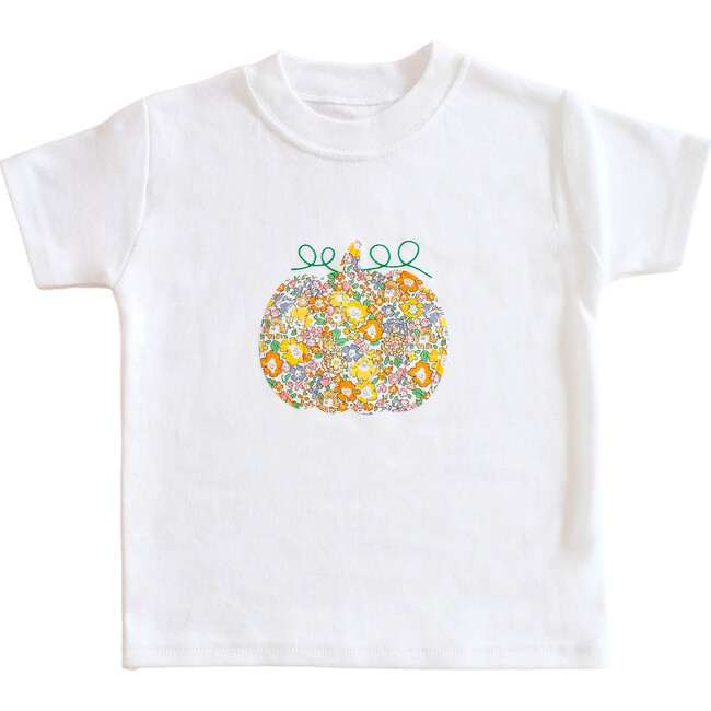 Liberty of London Childrens Pumpkin Short Sleeve T-Shirt, White