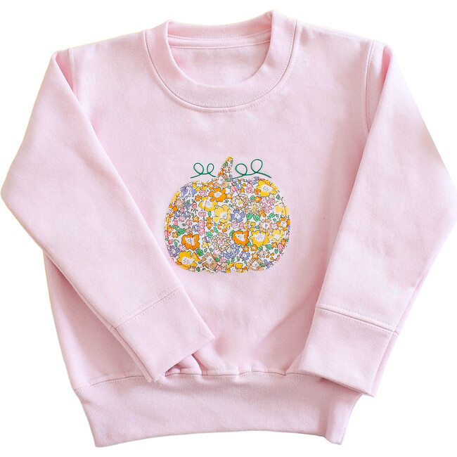 Liberty of London Pumpkin Children's Jumper, Pale Pink