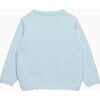 Little Hedgehog Scalloped Edge Cardigan, Sea Blue - Cardigans - 2