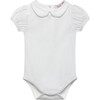 Little Bobble Trim Body, White - Onesies - 1 - thumbnail