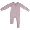 One Piece Pajama, Mauve - Pajamas - 1 - thumbnail