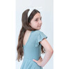 Cap Sleeve Twirl Dress, Dusty Blue - Dresses - 3