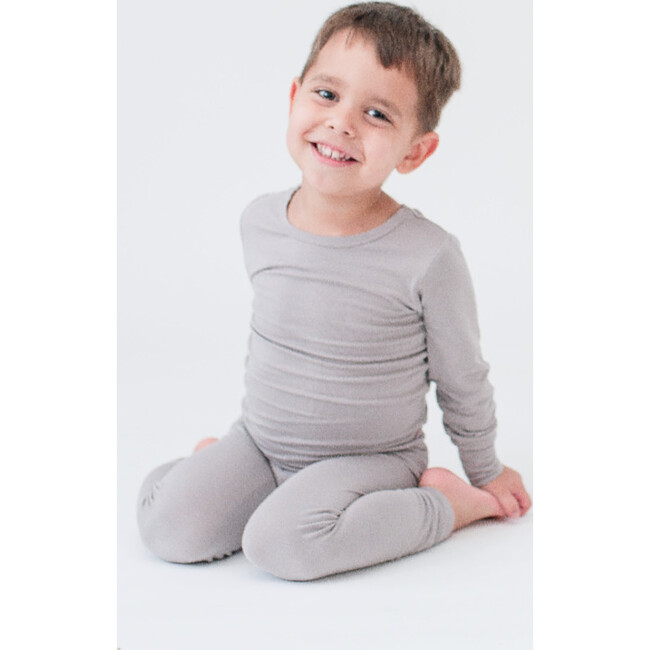 Two Piece Pajama, Slate - Pajamas - 2