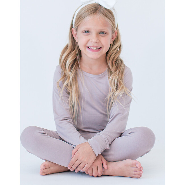 Two Piece Pajama, Mauve - Pajamas - 2