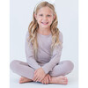 Two Piece Pajama, Mauve - Pajamas - 2