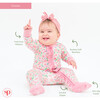 Ditzy Floral One Piece Pajama, Floral - Pajamas - 3