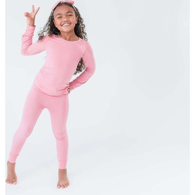 Two Piece Pajama, Dusty Pink - Pajamas - 2