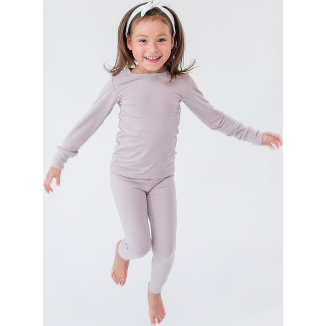 Two Piece Pajama, Mauve - Pajamas - 4