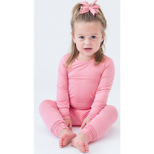 Two Piece Pajama, Dusty Pink - Pajamas - 5