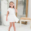 Cap Sleeve Twirl Dress, Pearl - Dresses - 5