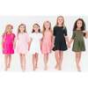 Cap Sleeve Twirl Dress, Hot Pink - Dresses - 6