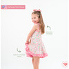 Ditzy Floral Tie Strap Twirl Dress, Floral - Dresses - 3