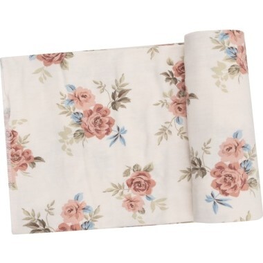 Romantic Roses Swaddle Blanket, Pink