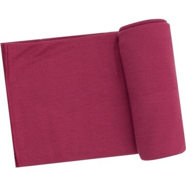 Ribbed Rose Bud Swaddle Blanket, Burgundy