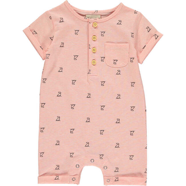 Martingale Henley Henry Romper, Peach