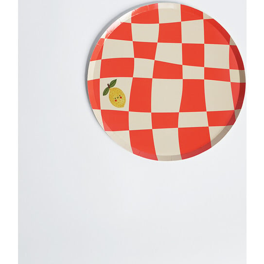 Little Chef Checkered Dinner Plates - Tableware - 2