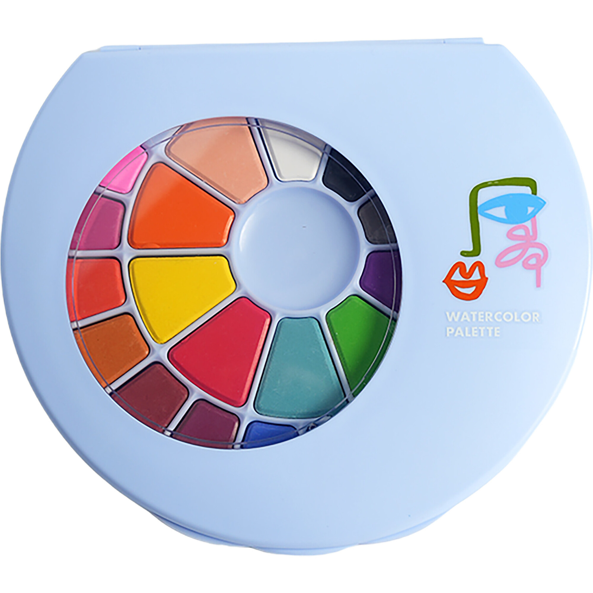 Art Party Watercolor Palette and Brush - Arts & Crafts - 1