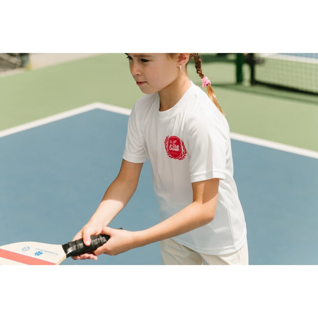 Jr Club Champ Short Sleeve T-Shirt, White - T-Shirts - 2