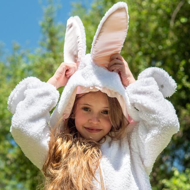 Premium Child Fuzzy Bunny Zip-Up Jacket - Costumes - 2