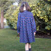 Girls All-Over Print Smocked Long Sleeve Dress, Red & Navy - Dresses - 6