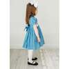 Back to School Apple Dress, Blue - Dresses - 2