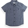 Breakthru Chambray Short Sleeve 2-Pocket Shirt, Navy - Button Downs - 1 - thumbnail