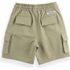 Loop 4-Way Stretch Cargo Pocket Drawstring Shorts, Stone - Pants - 2