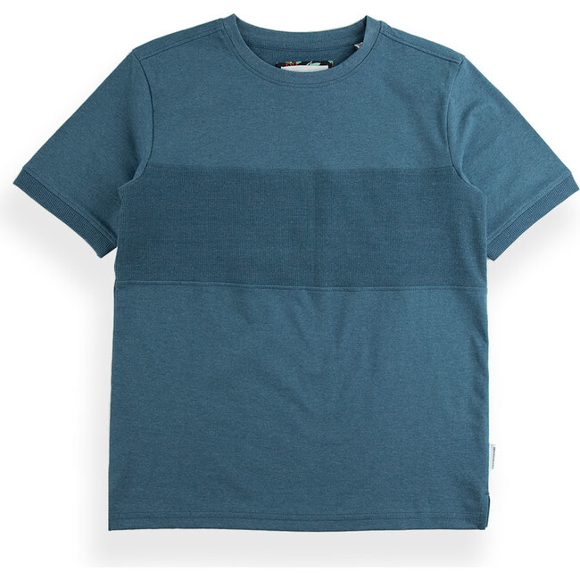 Apiarist Crew Neck Short Sleeve T-Shirt, Blue Shadow