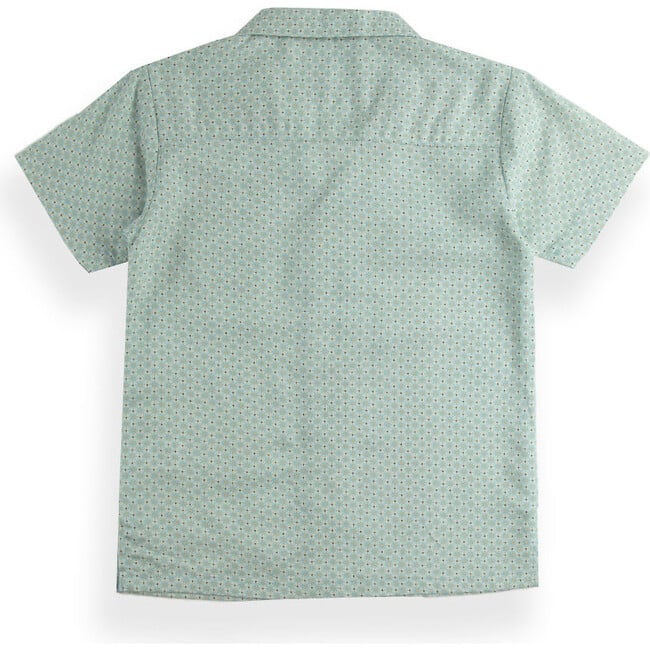 Cove All-Over Print Camp Collar Short Sleeve Shirt, Sky Blue & Stargate - Button Downs - 2