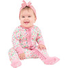 Ditzy Floral One Piece Pajama, Floral - Pajamas - 1 - thumbnail