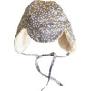 Winter Hat, Daisy Flannel with Tie - Hats - 2