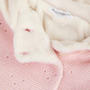 Faux-Fur Lined Zip-Up Knit Jacket, Pink - Coats - 2