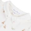 Baby Speckled Fox Print Footed Pajamas, White - Pajamas - 2