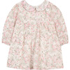 Baby Floral Print Peter Pan Collar Dress, Pink - Dresses - 1 - thumbnail