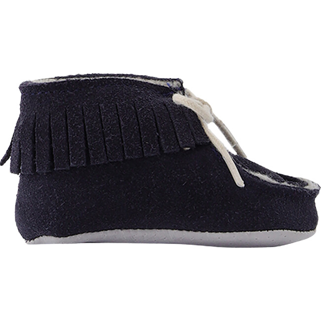 Baby Lace-Up Moccasins, Navy