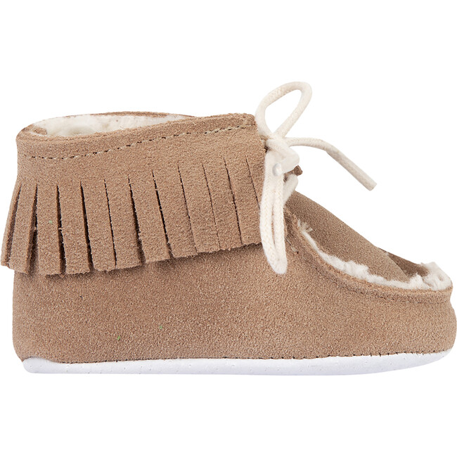 Baby Lace-Up Moccasins, Tan - Crib Shoes - 2