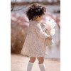 Baby Floral Print Peter Pan Collar Dress, Pink - Dresses - 5