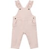 Baby Embroidered Shoulder Strap Pocket Overalls, Pale Rose - Jumpsuits - 1 - thumbnail