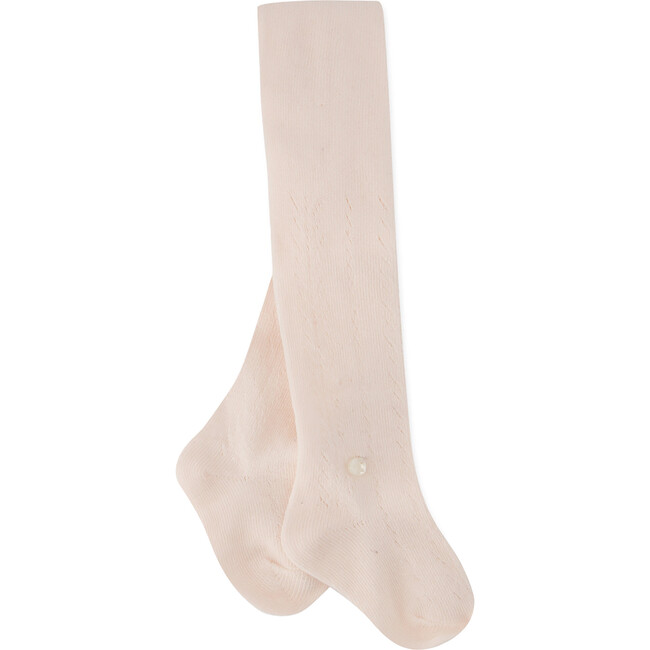 Baby Classic Sticky Ribbed Tights, Pink