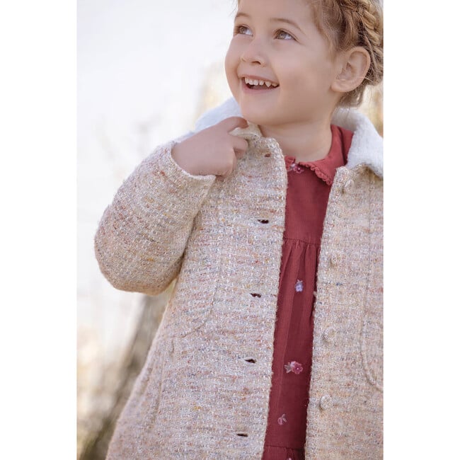 Baby Collared Front Pocket Button-Down Pea Coat, Multicolors - Coats - 5