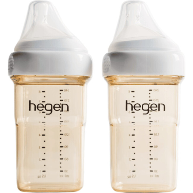 8OZ /240ML Baby Bottle with Medium Flow Nipples - 2 Pack