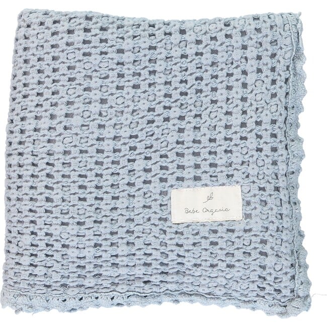 Waffle Blanket, Blue