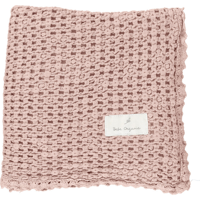 Waffle Blanket, Pink