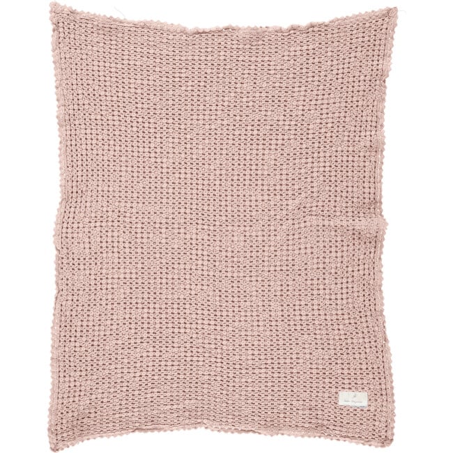 Waffle Blanket, Pink - Blankets - 2