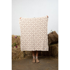 【omochi】bebe organic Joan Blanket Joan Blanket, Natural - Bebe Organic Blankets & Quilts