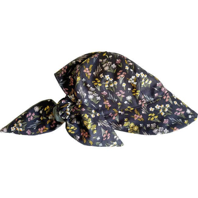 Sun Bonnet, Florals on Navy