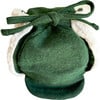 Winter Hat, Hunter Green Herringbone with Tie - Hats - 1 - thumbnail